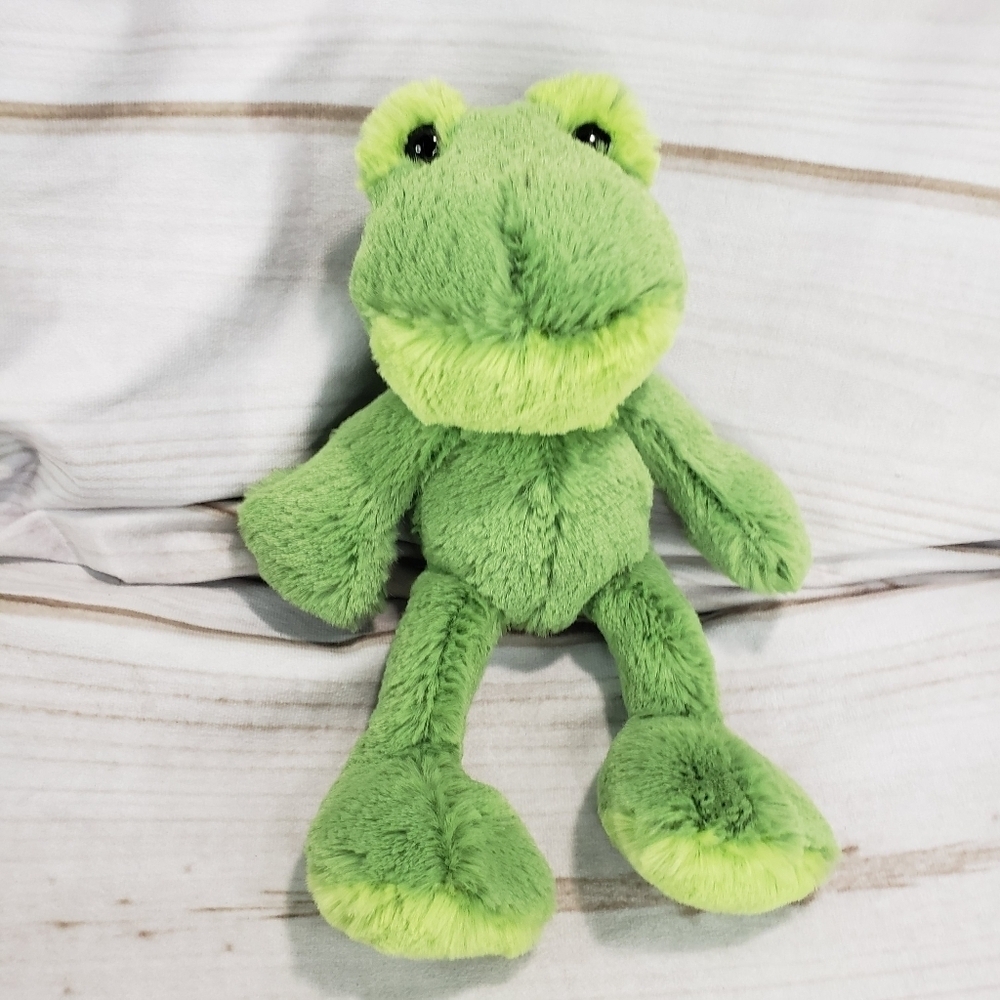 Aurora Mini Flopsie Green Frog Plush Stuffed Toy Floppy Silky Soft 8 Inch 2019